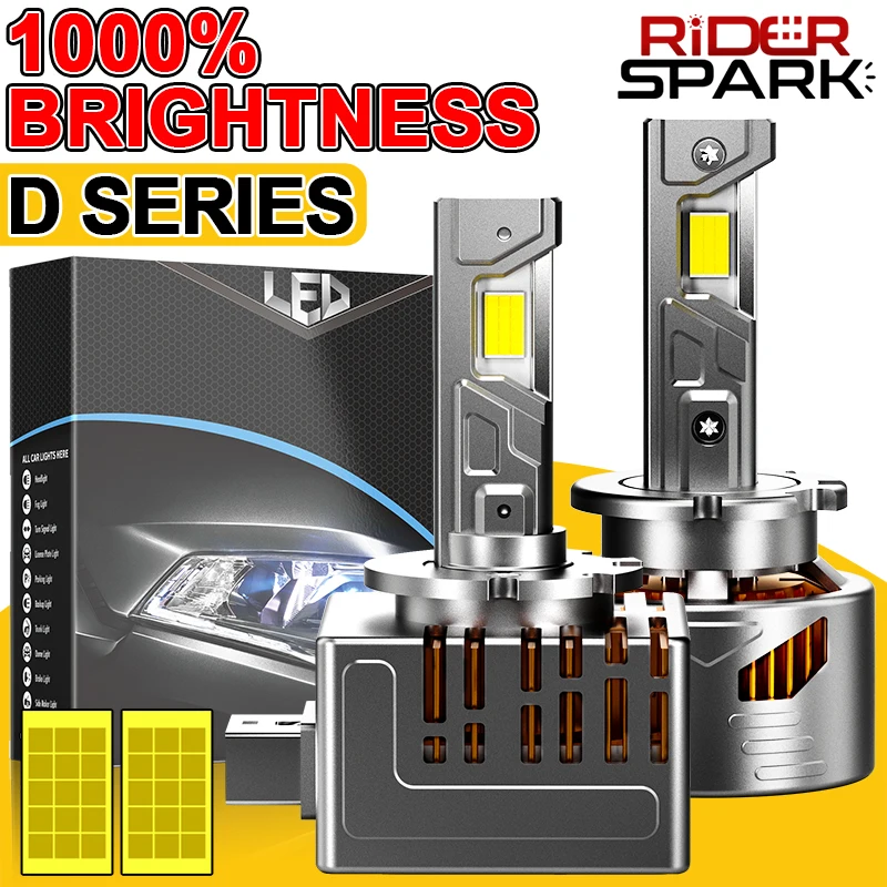

D2S D4S 1:1 Светодиодные лампы для фар HID D1S D3S D1R Модернизация светодиодных фар D3R D1R D2R D4R Автомобильная лампа 9575 CSP CANbus 6000K