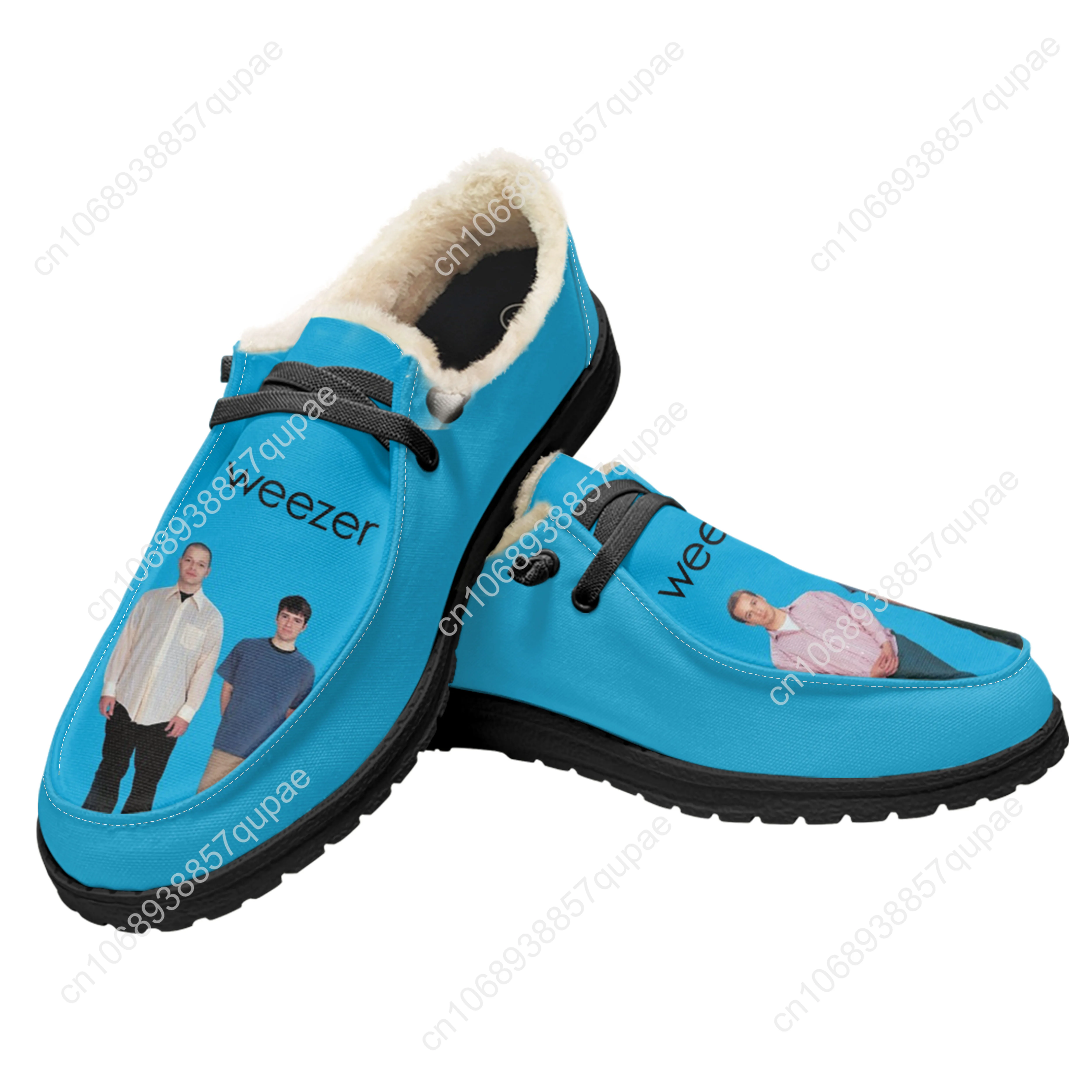 Weezer Casual Plush Shoes Flat Shoe Rock Band  Men Woman Breathable Casual Outdoor Lightweight Footwear Couple Custom Made Shoe