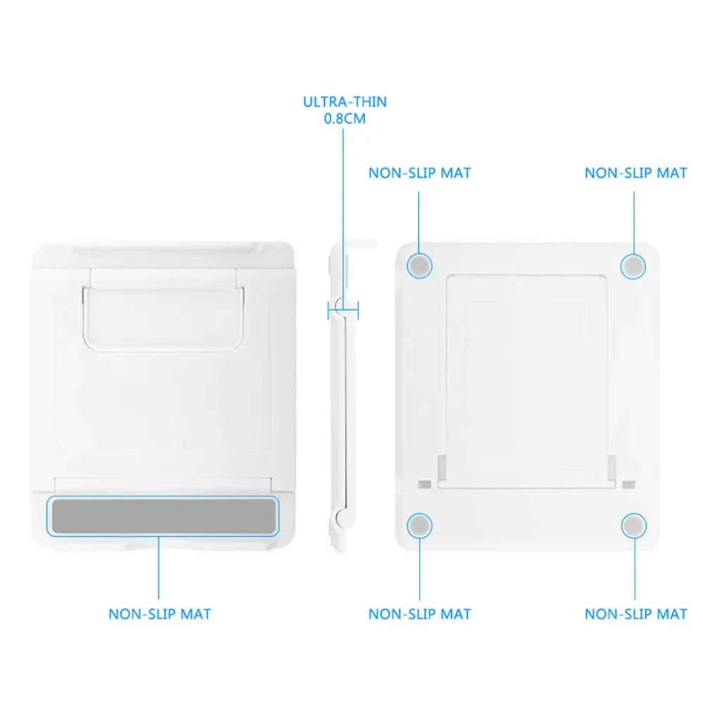 حامل هاتف بزاوية قابلة للتعديل، حامل سطح المكتب لأجهزة ipad iPhone وسامسونج وشاومي وهواوي وحامل الهاتف المحمول القابل للطي