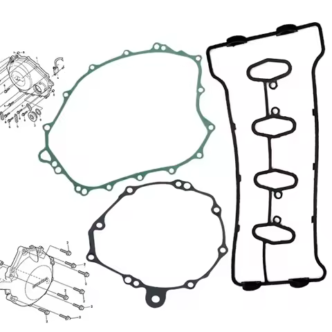 Motorcycle Engine Crankcase Cylinder Head Cover Gasket Kits For Honda CBR 1000 RR CBR1000RR 2004-2007