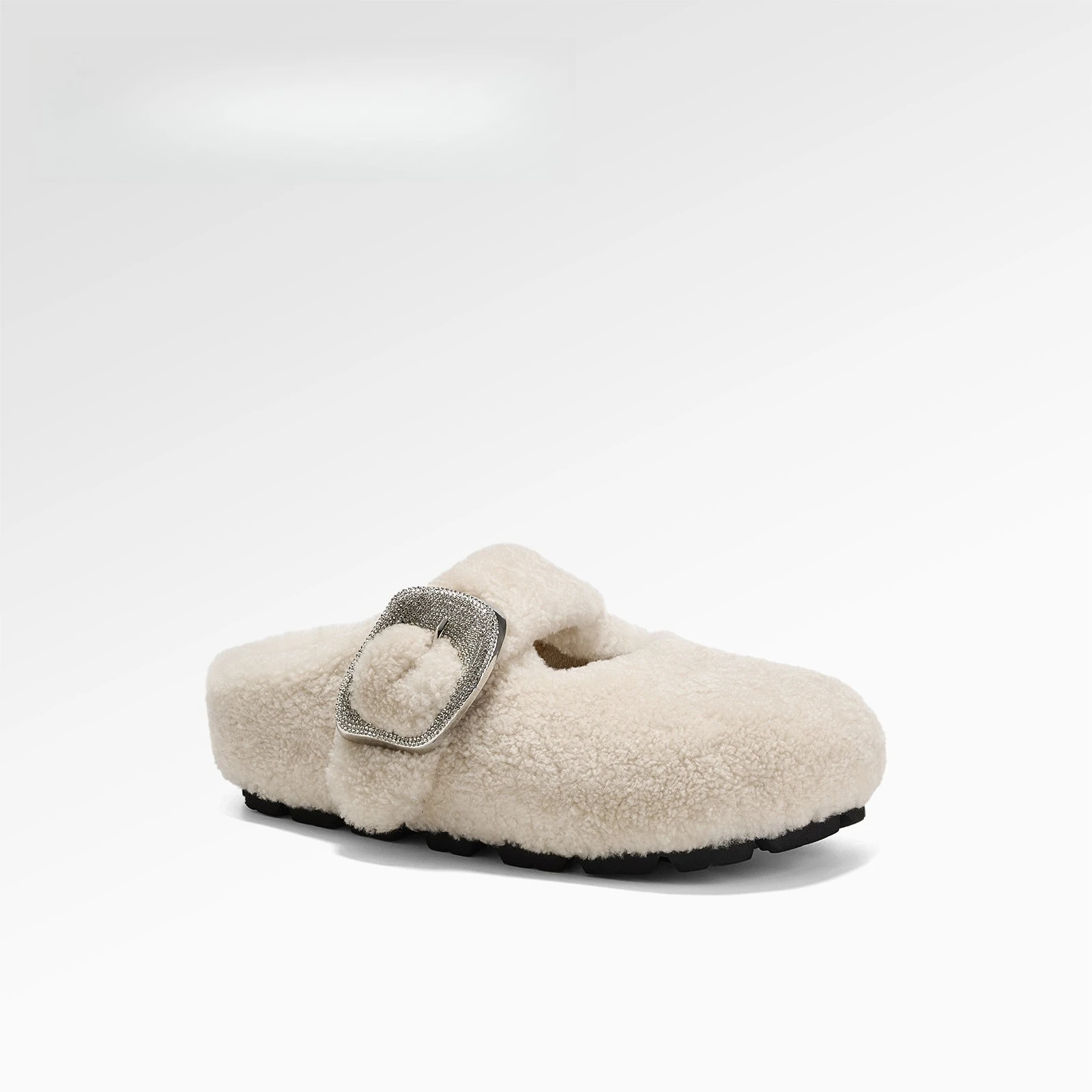 

Высококачественные шерстяные тапочки для женской уличной одежды 2026, новые модные и универсальные шерстяные тапочки.