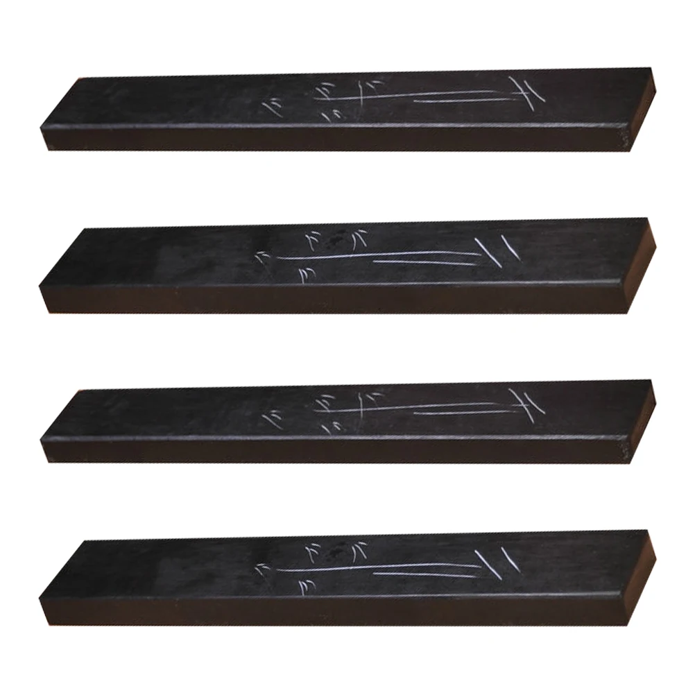 

4 Pcs Marble Ruler Pairs of Ink Stone Calligraphy Paperweight Delicate Chinese Portable Carved Lightweight