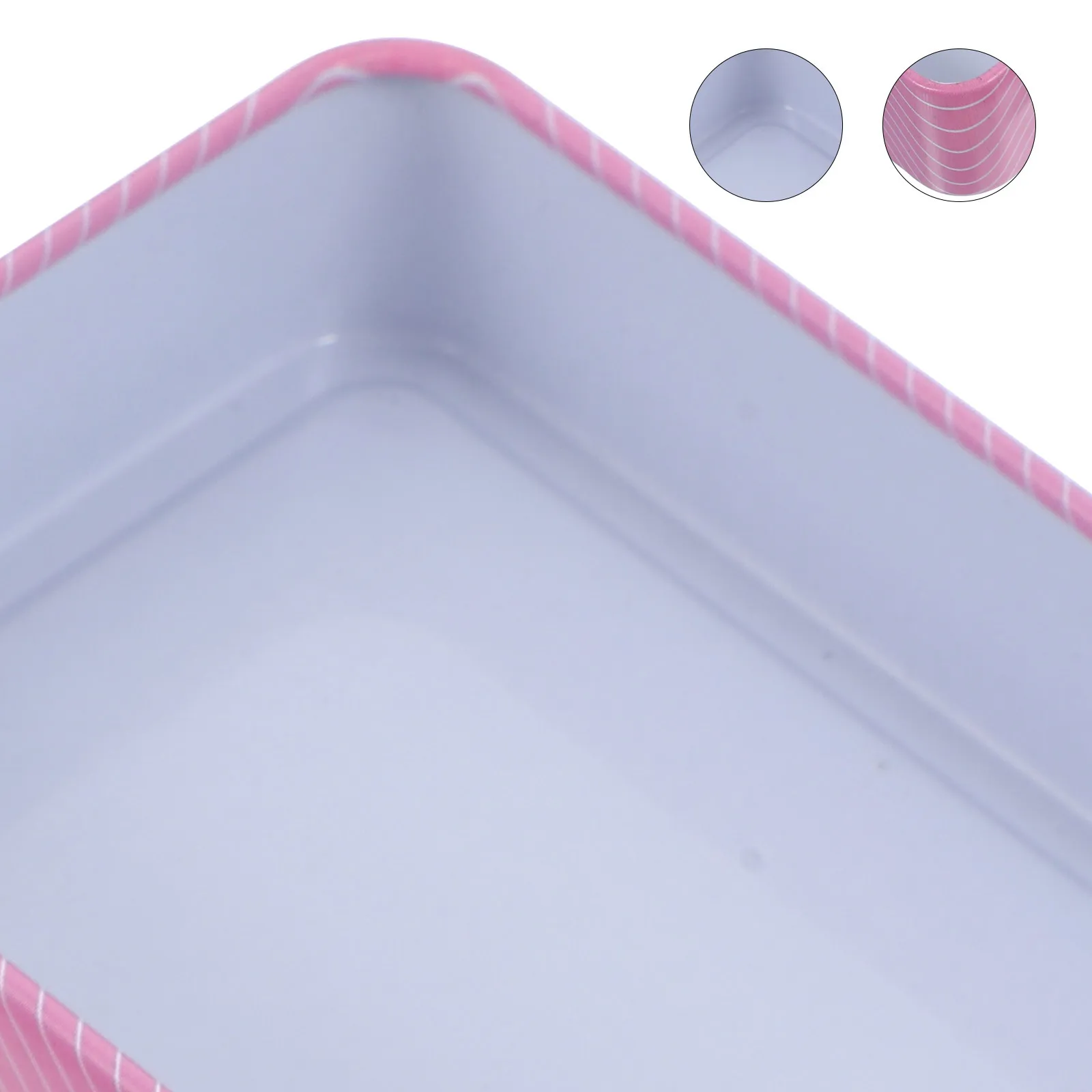 

4 Pcs Strawberry Tinplate Box Gaming Holder Case Storage Boxes for Playing Card