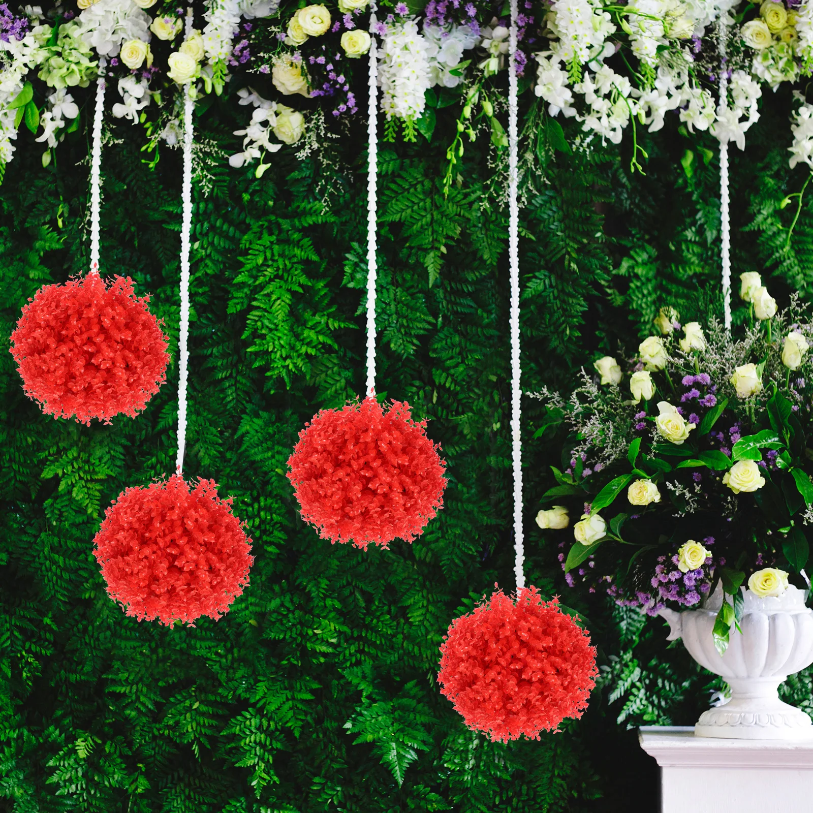

30cm DIY Simulation Grass Balls Grass Balls for Ceiling Adornments Hanging Pendants Outdoor Plants Topiary Decor