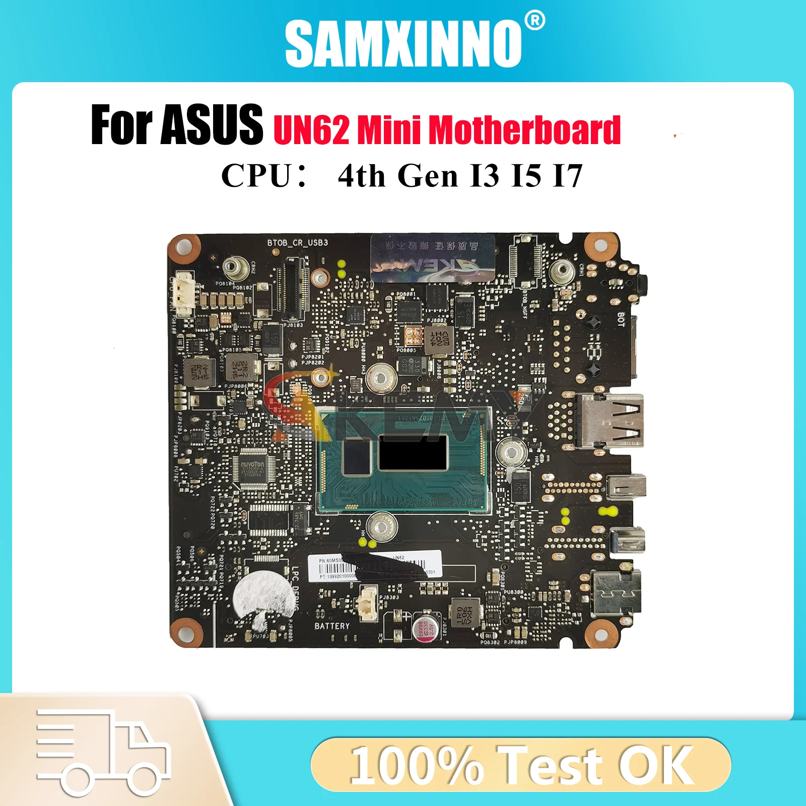 

Материнская плата для ноутбука UN62 для ASUS VivoMini UN62, материнская плата для ноутбука с процессором I3 I5 I7, 100% тестирование, ОК, быстрая доставка, высокое качество