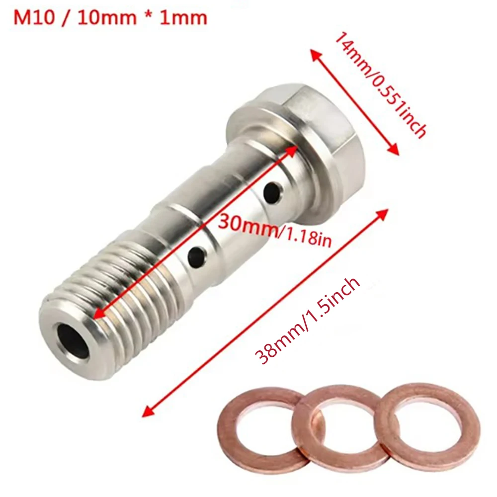 Motorcycle accessories Brake Caliper Banjo Bolt Bleed Screw Nipple M10X1.0MM/1.25MM 304 Stainless Steel for yamaha ktm sherco - Image 5