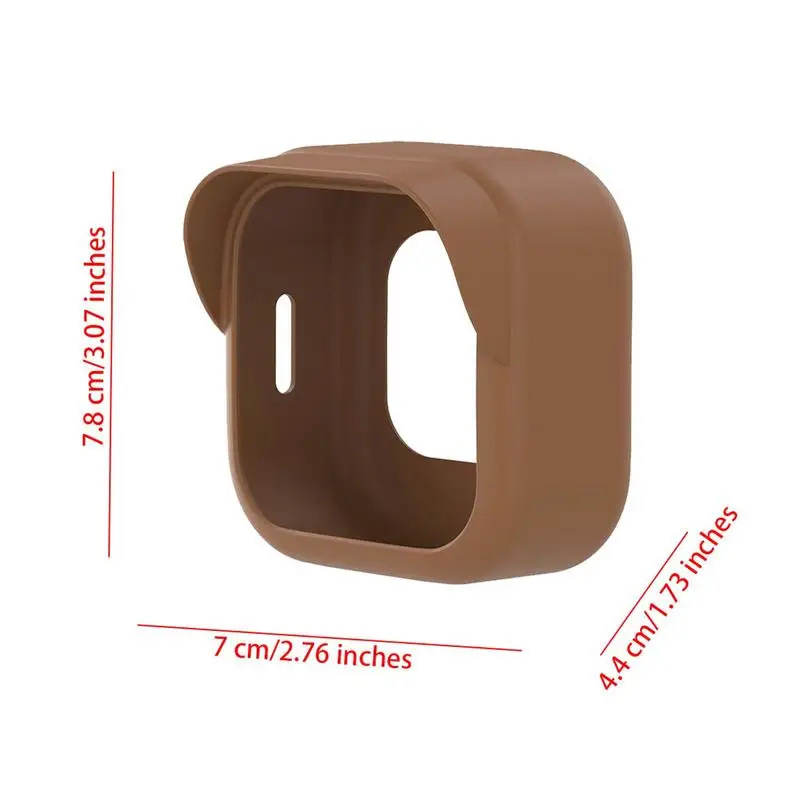 Silicone Security Camera Protective Case Cover Brim Design Weather-Resistant Camera Cover forBlink Outdoor 4 (4th Gen)