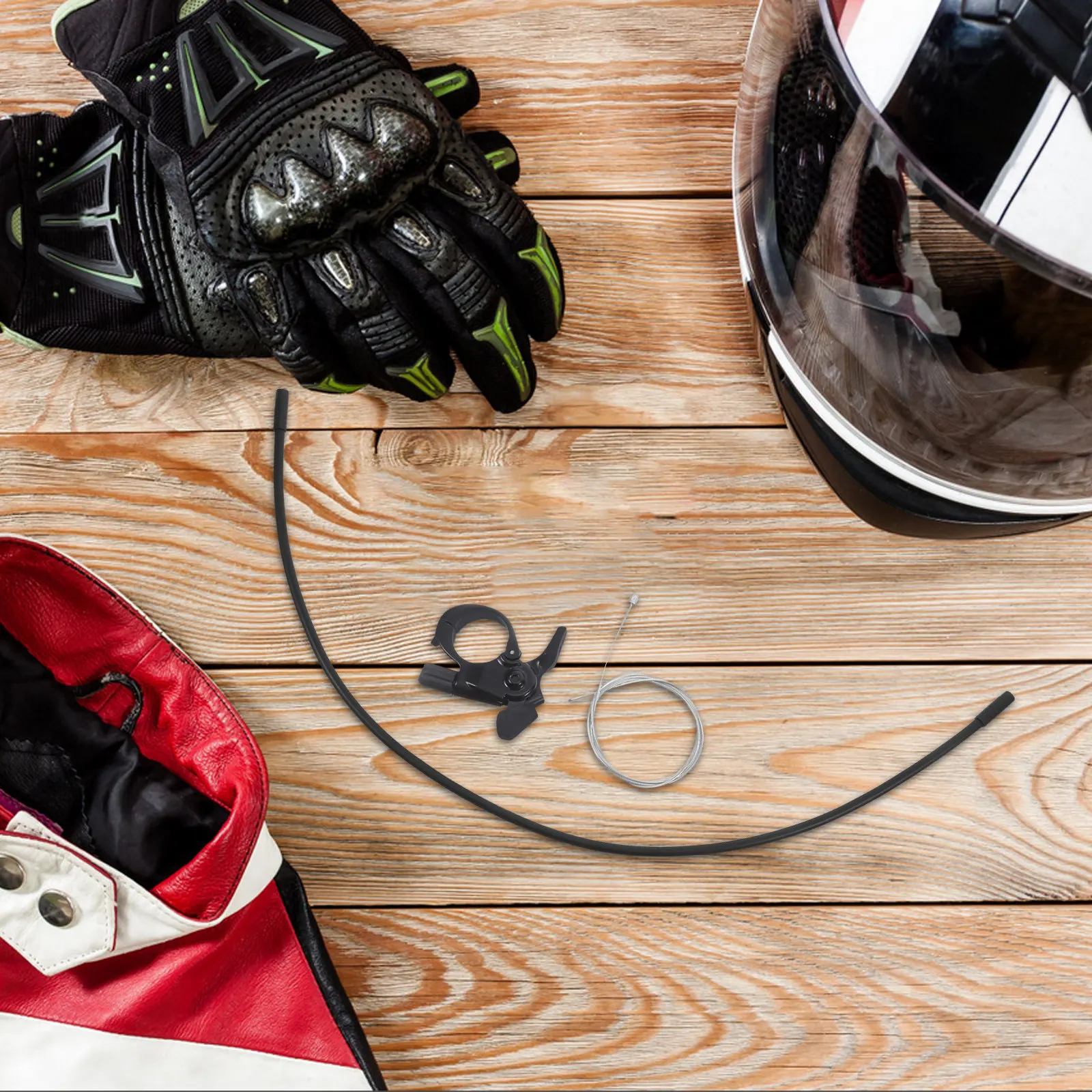 

1Set Bicycle Remote Lockout Lever Aluminum Alloy Lightweight Mountain Bike Suspension Fork Control for Smooth Riding Line