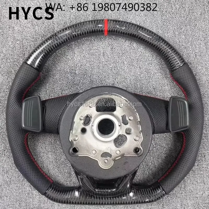 

LED Modified Carbon Fiber Steering Wheel, Multimodel Custom Fit, Sport Auto Interior Modification Parts