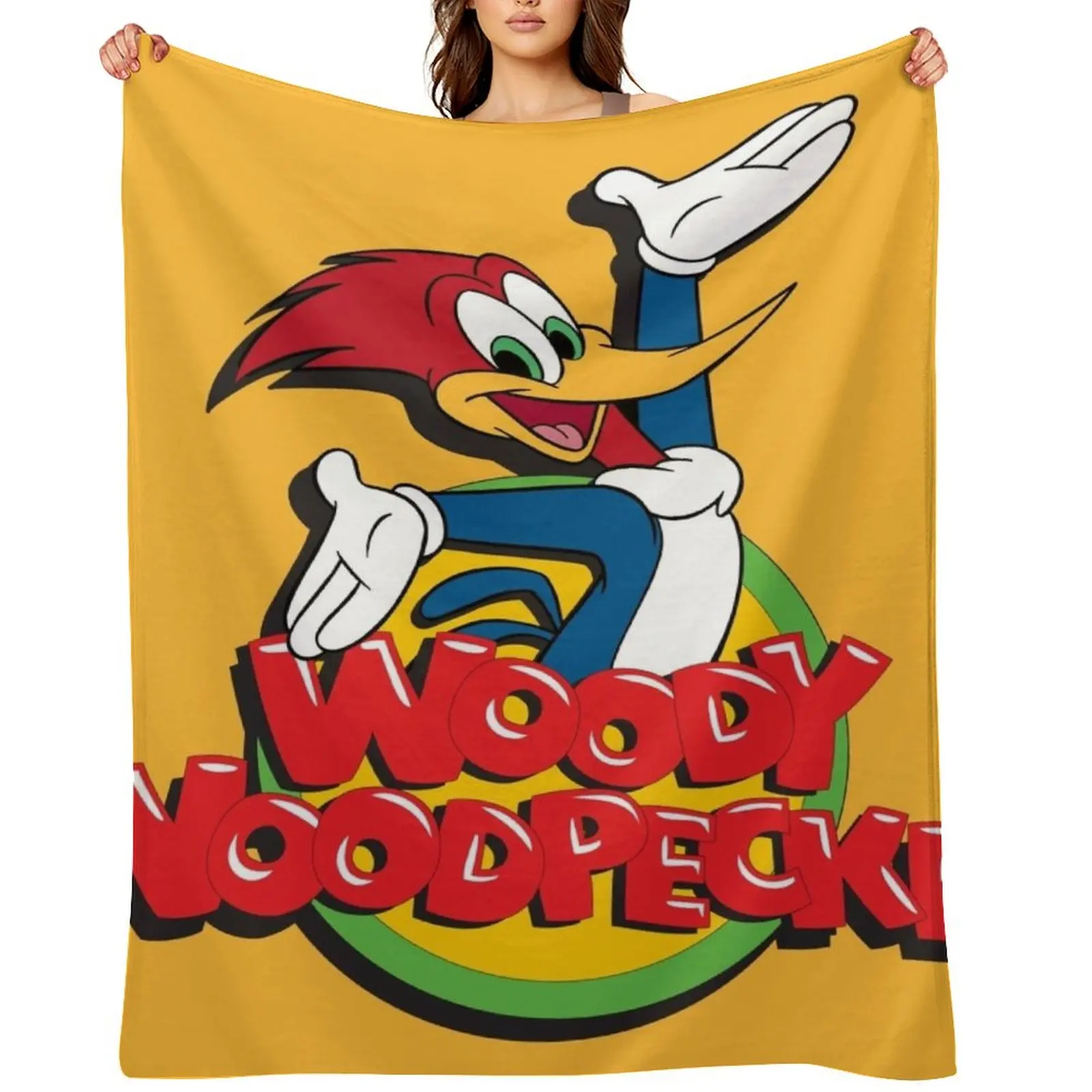 

Woody Woodpecker Throw Blanket Bed Fashionable For Sofa Thin Loose Plush Blankets
