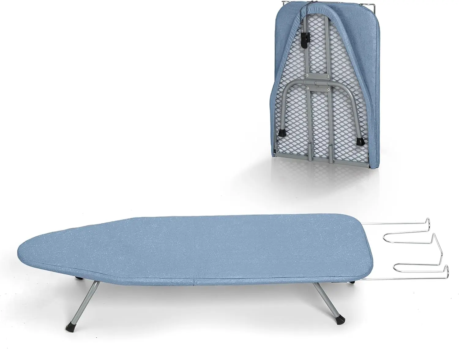 

Small Ironing Board Tabletop with Cover and Pad, Mini Folding Iron Board Portable with Non-Slip Feet