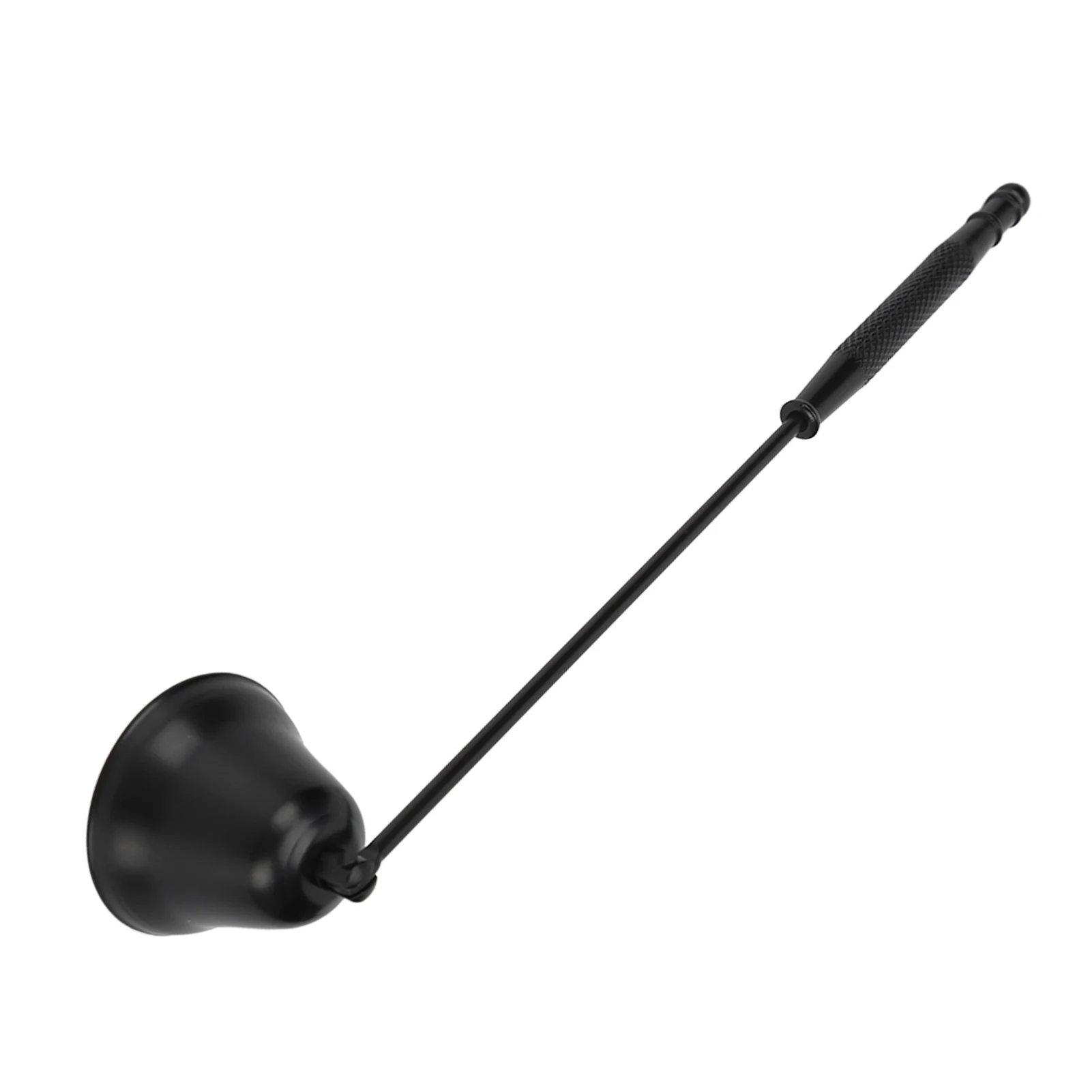 Pavio de vela Snuffer de aço inoxidável Pavio Chama Snuffer Extintor vintage com alça longa preto