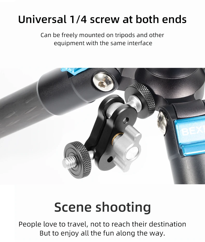 Universal Adjustment Bracket 1/4 Aluminum Alloy Mini Magic Arm Tripod Mobile Phone Photography Fill Light External Strange Hand