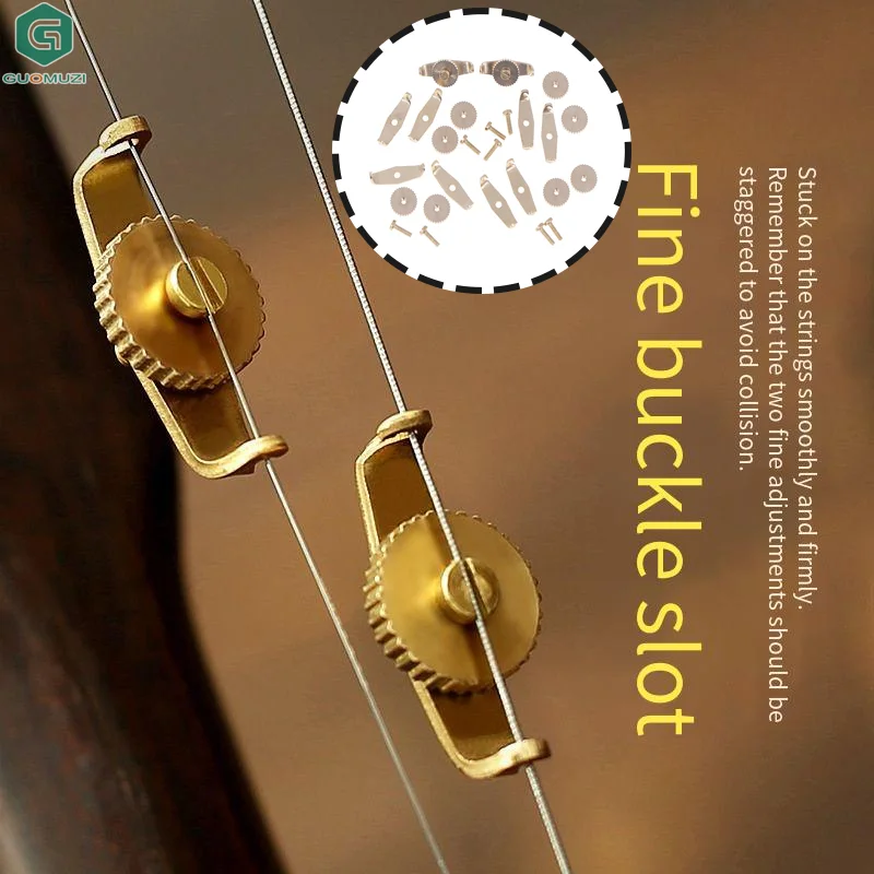 10Pcs Erhu Trimmer Lightweight Fine Tuning String Erhu Fine Tuners Copper Erhu String Adjustment Tools Tuners