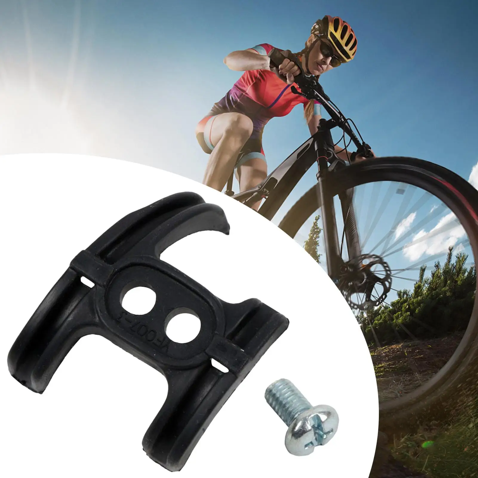 Mountain Bike Frame Anti Friction Clamp Bottom Bracket Clip with Screws Line Management Accessory for Outdoor Cycling