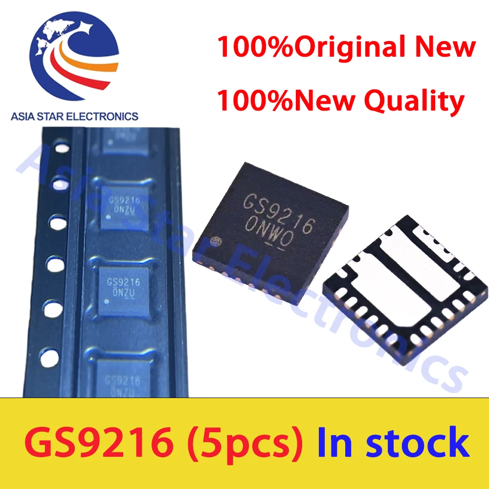 (5piece)100% New GS9216 GS9216TQ GS9216TQ-R GS9208BQ3-R GS9208B  GS92A3 GS7103 9219 QFN Chipset QFN-23 Chipset