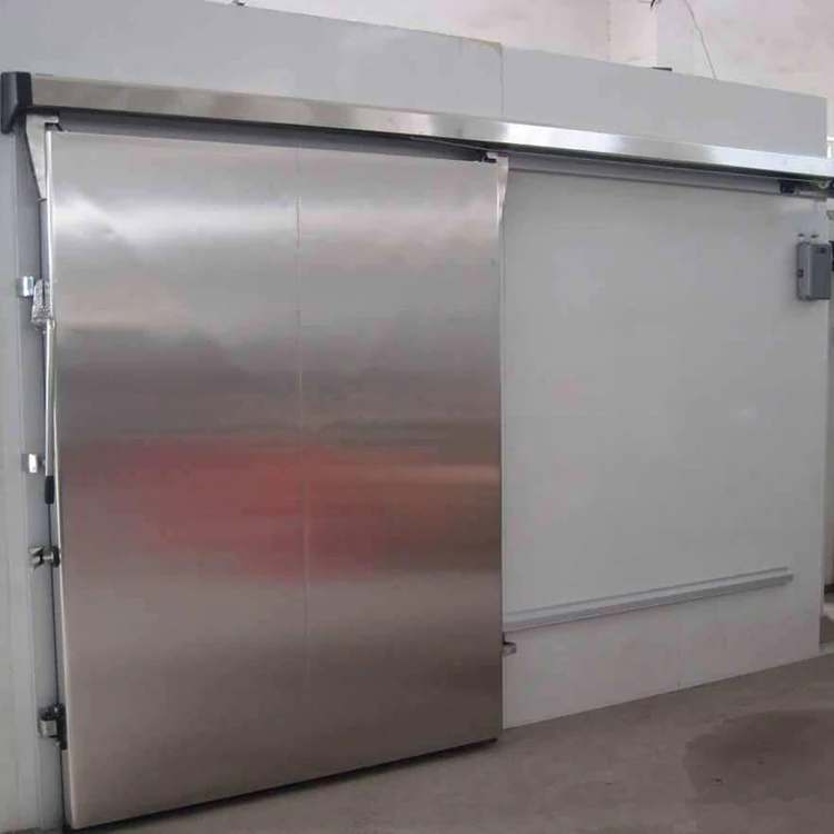 Cold room sandwich panel sliding door automatic cold storage door manual