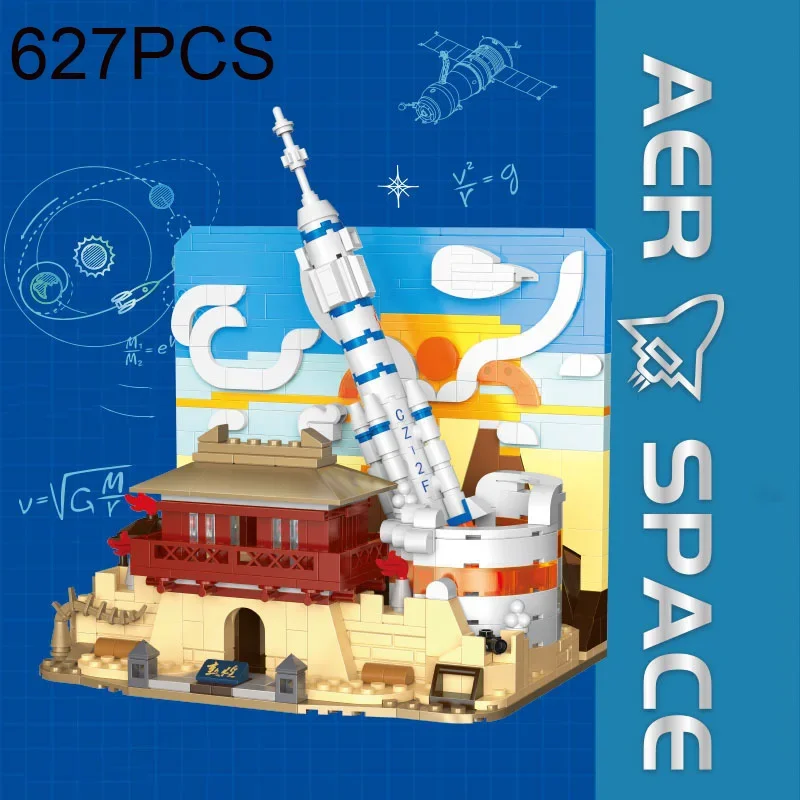 Rocket Launch Center Building Blocks Space Shuttle Assembly Bricks Boys Toys Model Desktop Decoration Children's Holiday Gifts