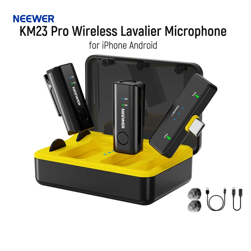 neewer-km23-pro-wireless-lavalier-microphone-for-iphone-android-phone-tablet-laptop-pc-computer-video-recording-streaming