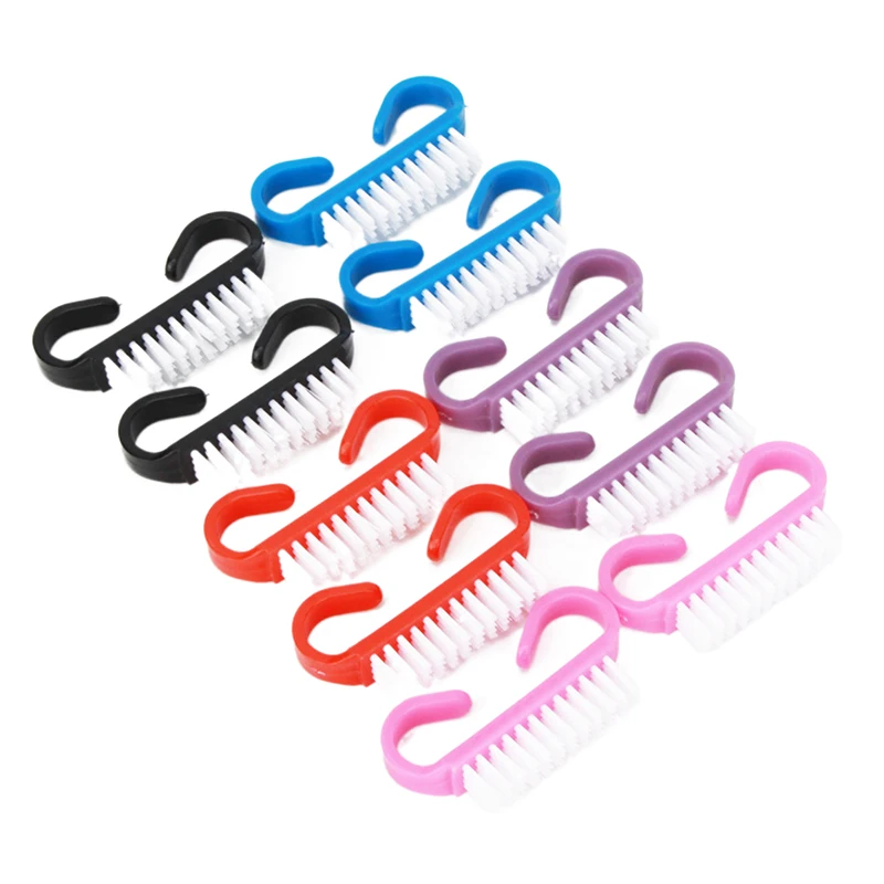 แปรงทำความสะอาดเล็บ แปรงทำเล็บ พลาสติกนุ่ม ขจัดฝุ่น ดูแลนิ้วมือ เจลยูวี ทำเล็บมือและเล็บเท้า อุปกรณ์แต่งหน้า แปรงขัด