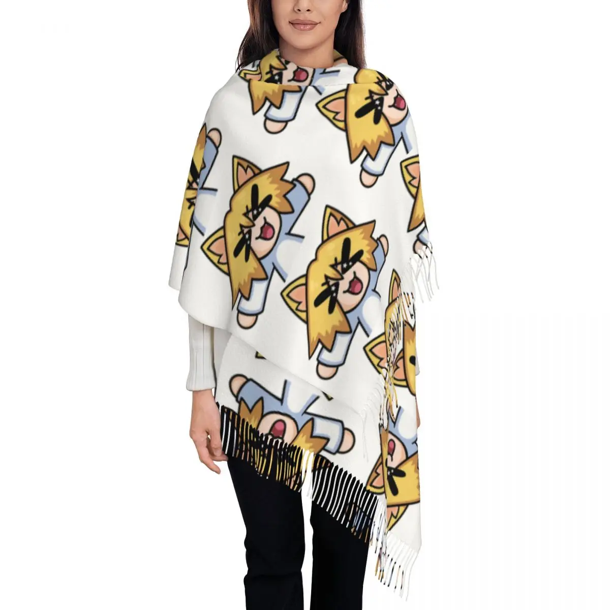 

Neco-Arc Yelling Scarf Tassel Scarves Women Soft Warm Shawls and Wraps Large Fall Winter Shawl Wrap