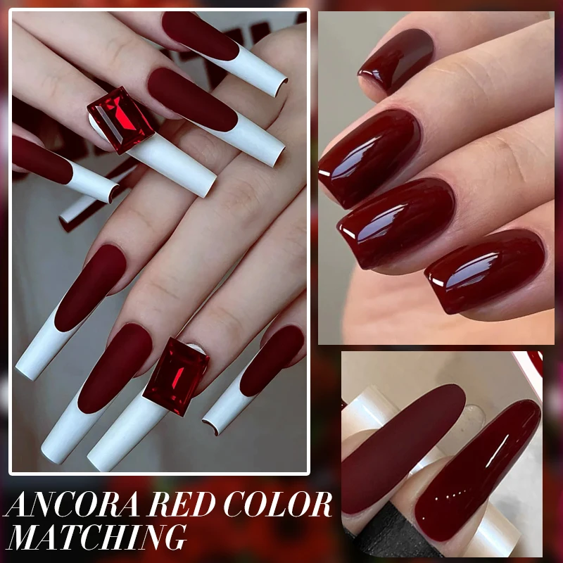 BORN PRETTY 10ml Gel-Nagellack Herbstweinrot Nagelzubehör Vernis Semi-Permanent Nagelkunst Maniküre Soak Off LED UV Gel – Detail 5