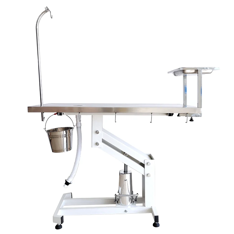 

PetFit Reusable Hydraulic Veterinary Surgical Examination Table For Large Animal Use 304 Stainless Steel Veterinary Clinic