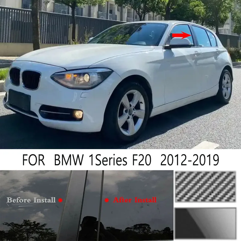 

For BMW 1Series F20 2012-2019 Glossy Black Window Door Column B C Pillar Post Cover Trim Auto Sticker Styling