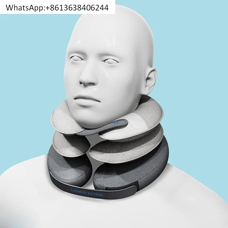 

Cervical traction fixator Half-fleece inflatable liner Three-layer cervical traction instrument