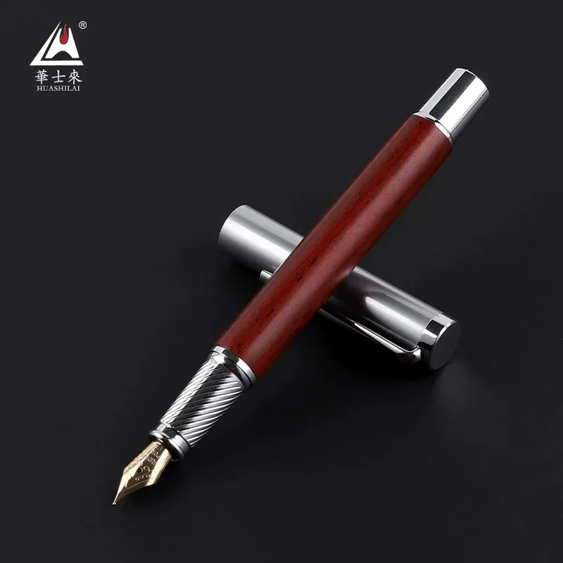 

5PCS Metal Solid Wood Calligraphy Student Aesthetic And Meticulous Various Metal Nibs Available