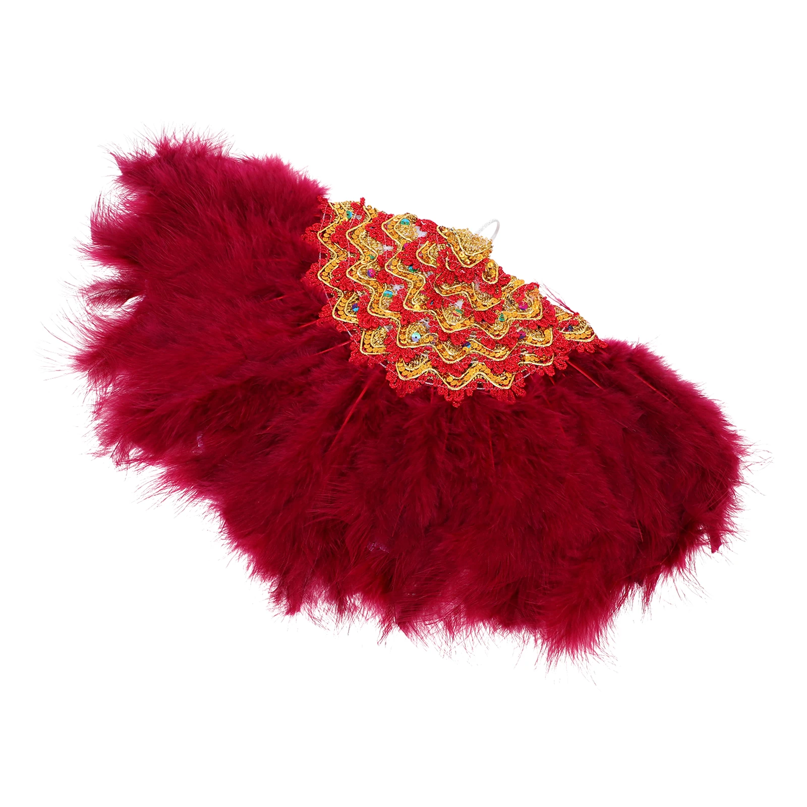 

Fan Plumage Decorative Stage Performance Fan H held Bridal Wedding Party Pink Artificial Performance Stage Props s