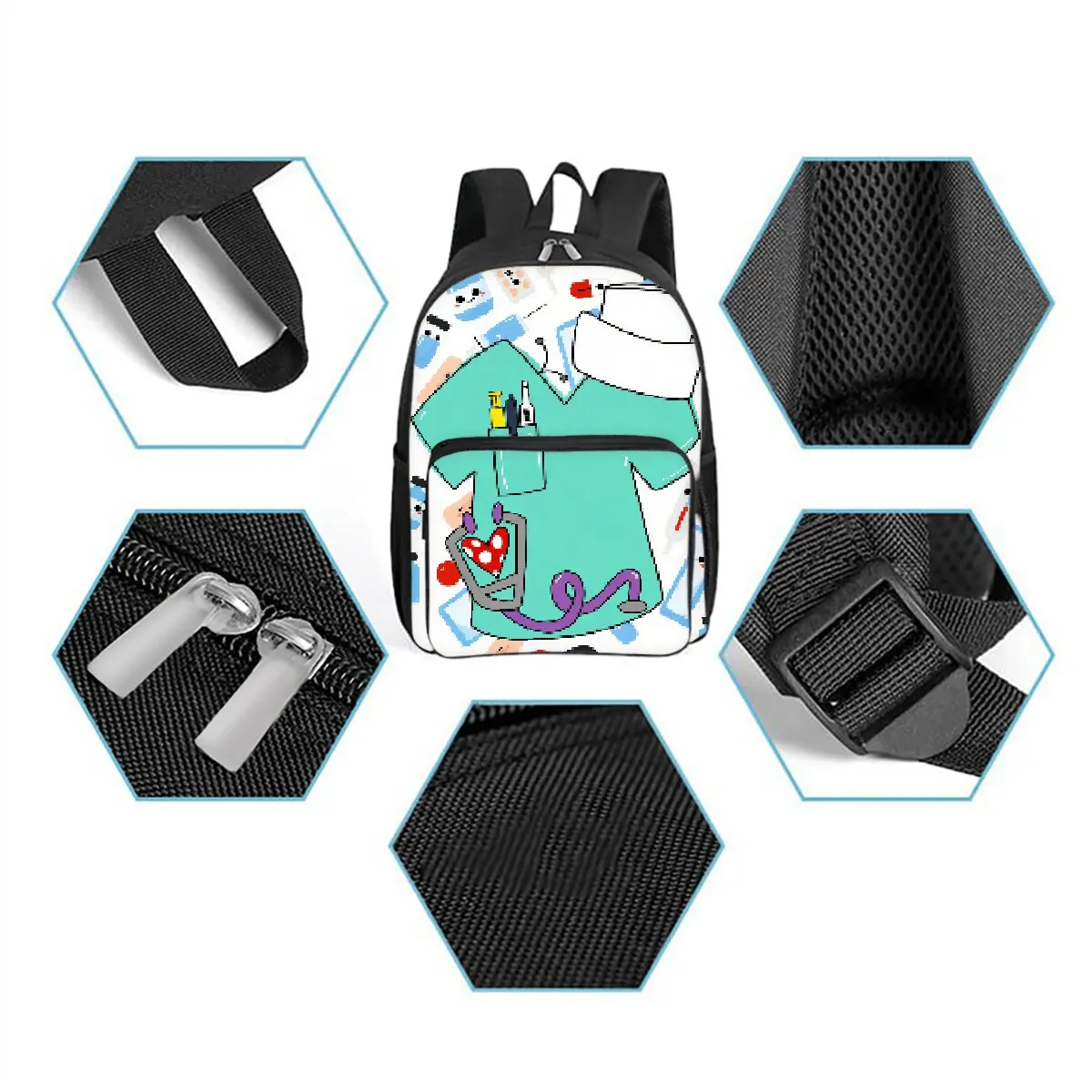 حقيبة ظهر بجيب أمامي مربع مطبوع عليها جرافيتي للأولاد والبنات أفضل الهدايا حقيبة مدرسية كرتونية ثلاثية الأبعاد للأطفال