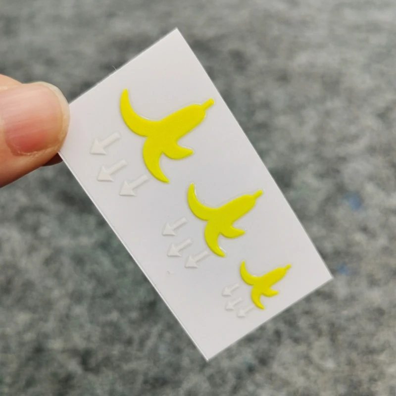 

Waterproof Car Interior Button Stickers Yellow Reflective Decals For Dashboard