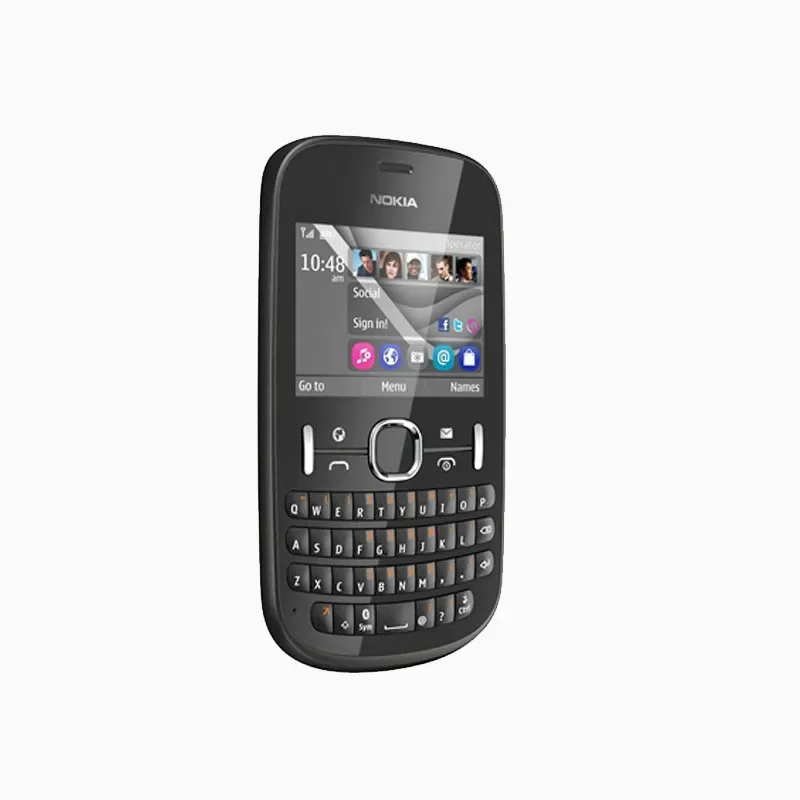 Nokia 201/2010 2G Phone QWERTY Keyboard mkulti-language multi language Unlocked Cellphone original used phone