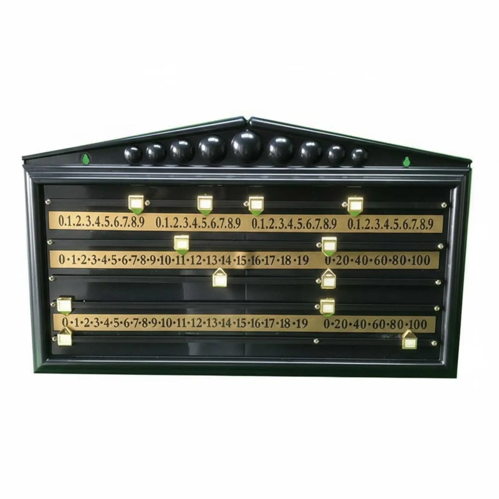 Snooker Score Scorer Solid Billiard Scoring Board Clear Visible Numbers Billiard Scoreboard for Club Owners, Home Bar, Man Cave,
