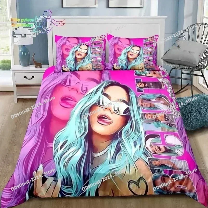 Manana Sera Bonito Karol G Bedding Set Printed single Comforter Quilt Bed Cover Duvet Cover Pillow Case 3 Pieces Kids Adult Size