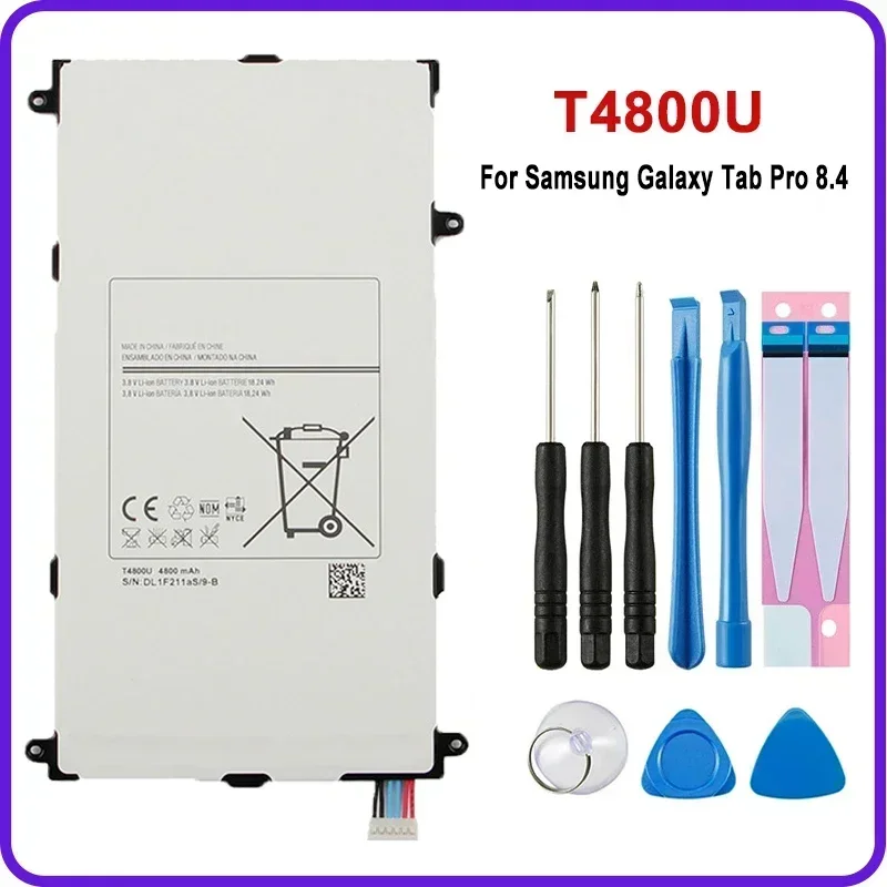 Сменный аккумулятор T4800U T4800E емкостью 4800 мАч для Samsung Galaxy Tab Pro 8,4 дюйма SM-T321 T325 T320 T321 Bateria + инструменты