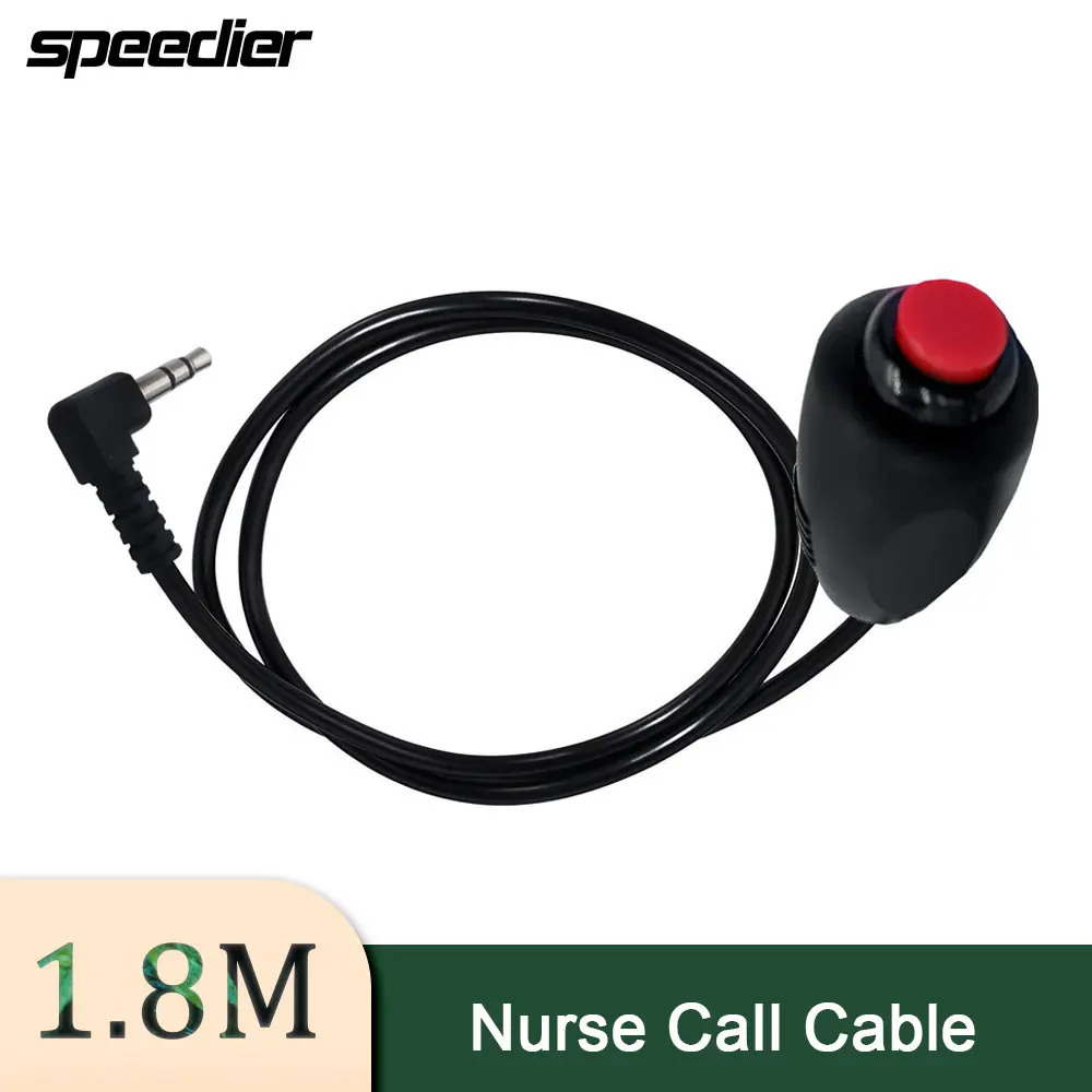 Cable de interruptor de botón de llamada de emergencia para enfermera, 3,5mm, 1,8 M, para Estación de enfermera, cable de llamada de repuesto Universal, 1,8 m