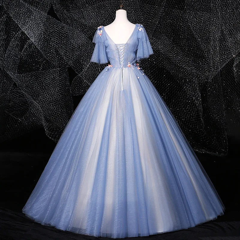 Customized Ball Gown Women Quinceanera Dresses Appliques Tulle Prom Party Birthday Gowns Formal Vestido De Noche robes de soirée