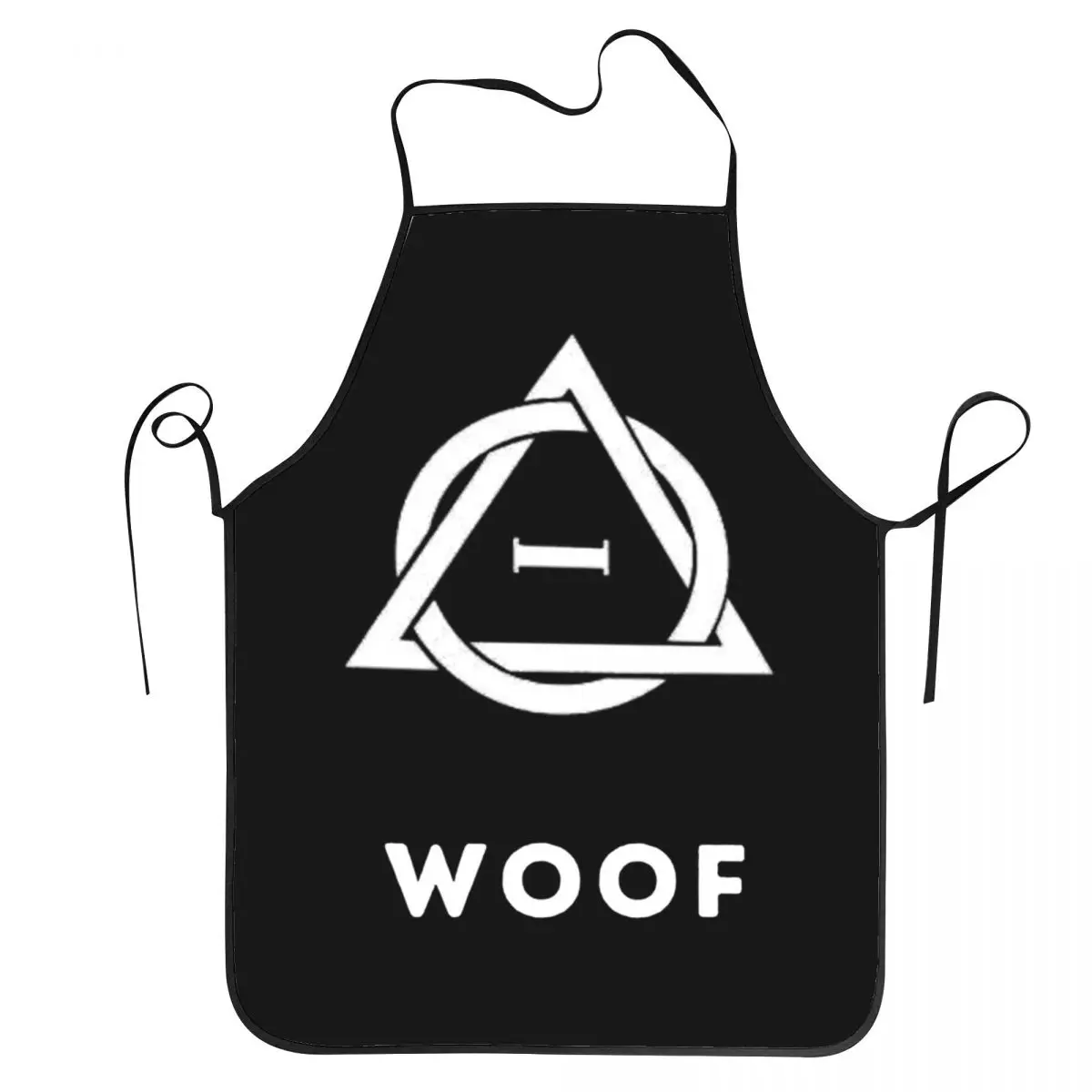 Woof! Therian Therianthropy Symbol Aprons Chef Cooking Tablier Sleeveless Bib Kitchen Cleaning Pinafore for Women Men Painting