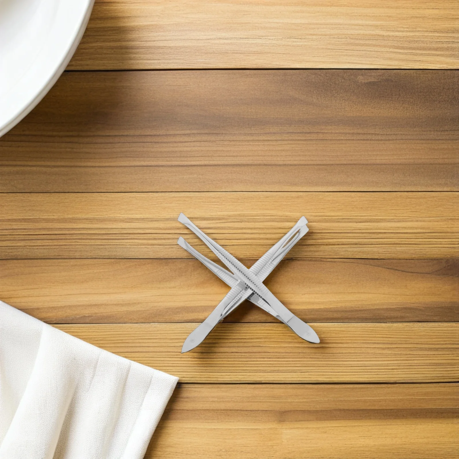 2pcs Stainless Steel Bevel Eyebrow Clip Precision Hair Removal Tool For Ingrown Hair Splinters Face Makeup Tweezer Portable