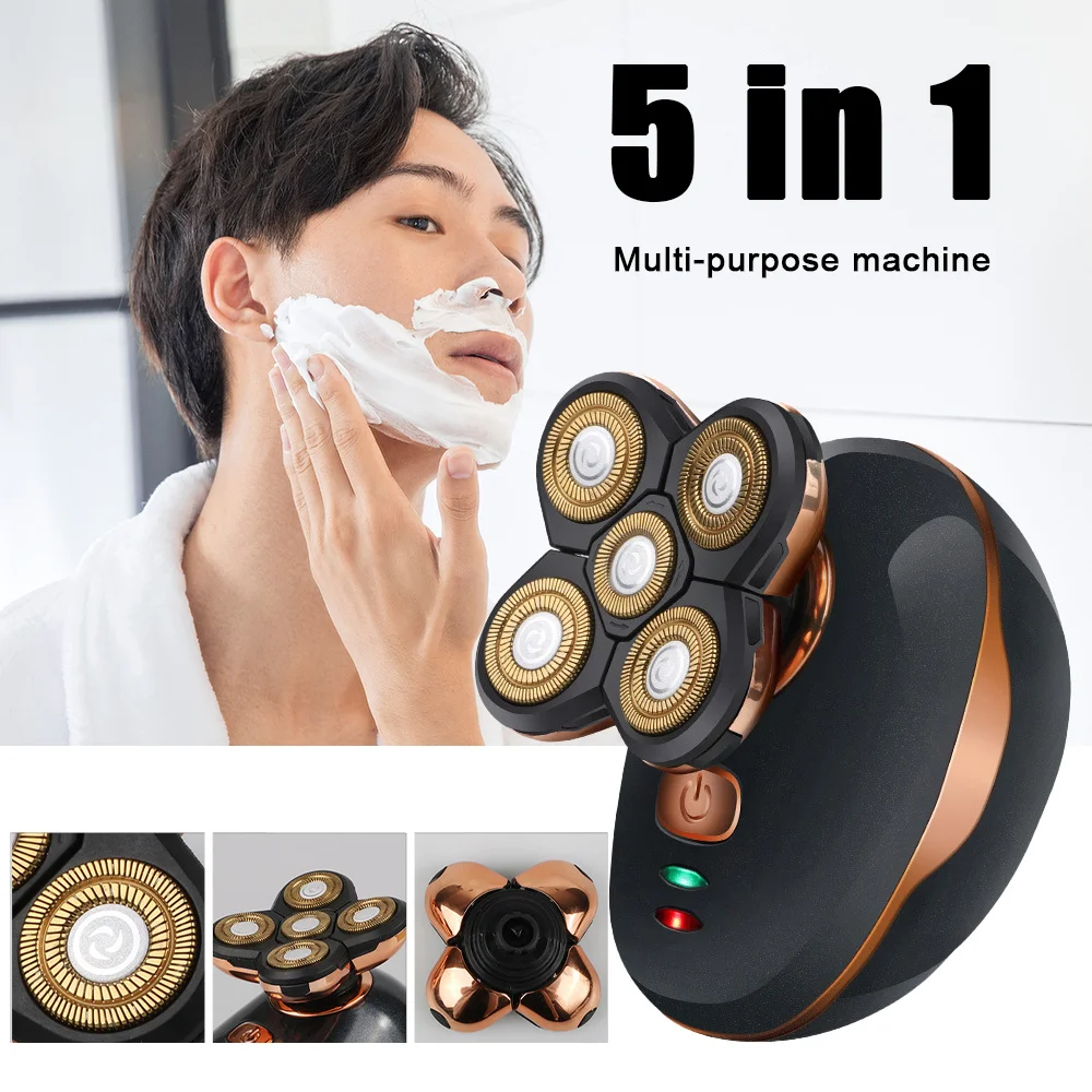 5 in 1 Multiple Electric shaver for Mens Electric Foil Shavers Wet Dry Shaver Men's Haircut Machine Beard trimme