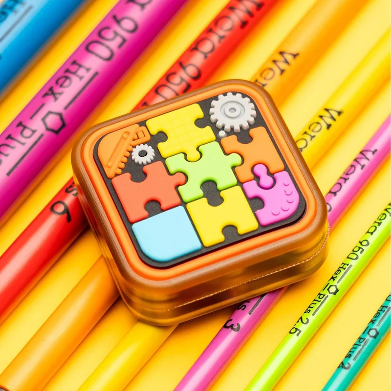 HF EDC 매직 큐브 무한 푸싱 슬라이더 피젯 토이 PEI 피젯 슬라이더 성인용 사무실 책상 스트레스 해소 장난감