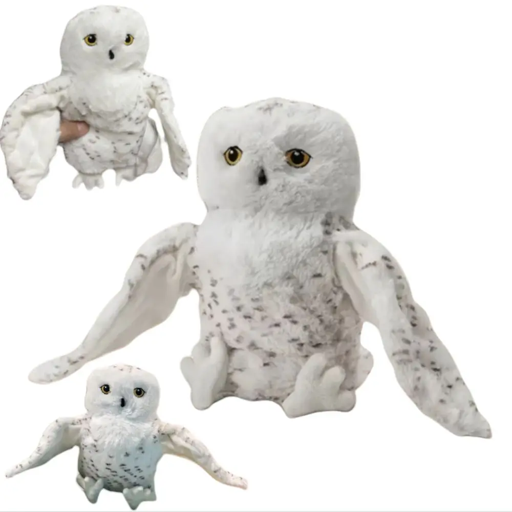 Animais brinquedos simulado coruja mão fantoche mão dedo educacional história fantoche dos desenhos animados kawaii bonecas recheado coruja pai-filho