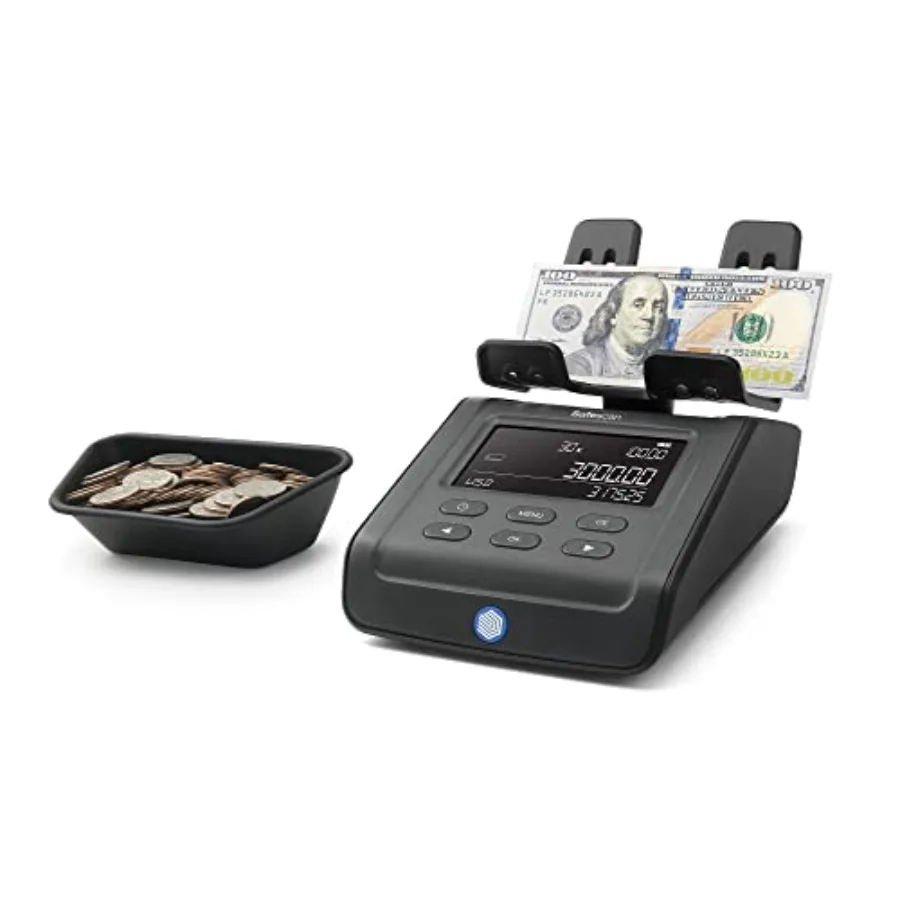 

6175 Money Counting Scale Multi-Currency Ideal for Coins Bills and Non-Cash Items Store Individual Counting Results Coin Roll a