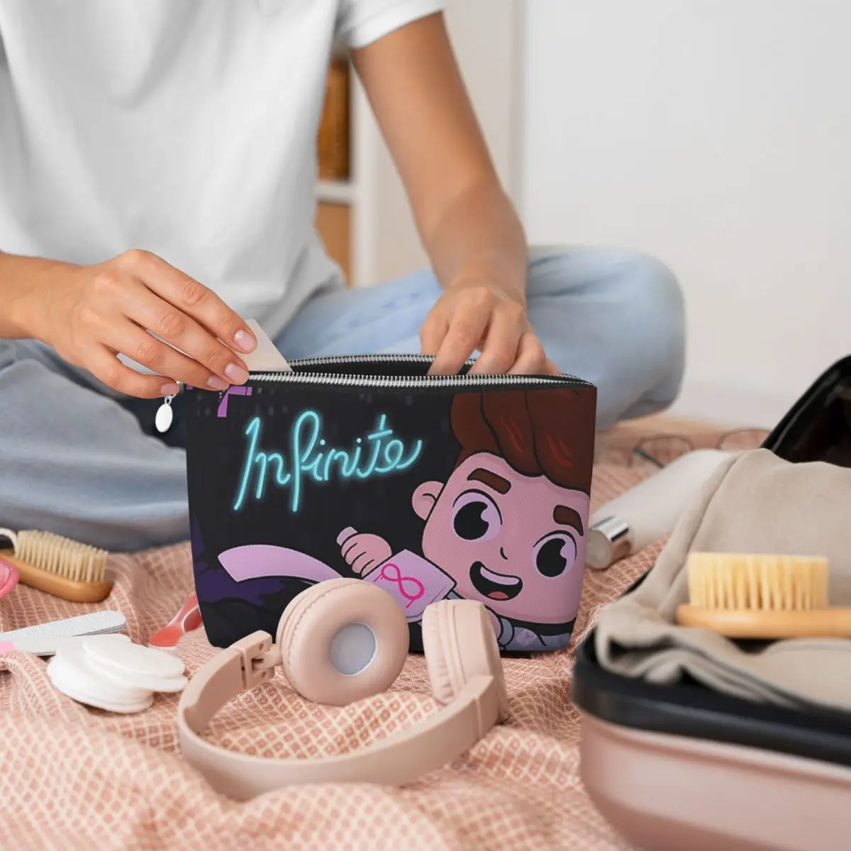 Caylus Damska kosmetyczka podróżna Organizer na kosmetyki Saszetka do przechowywania przyborów toaletowych Etui Dopp Kit
