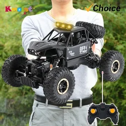 Rc Car 1/20 Off Road Wireless Remote Control Alloy Climbing Car Lights Children 4WD Vehicle Model Toys for Boys Christmas Gifts