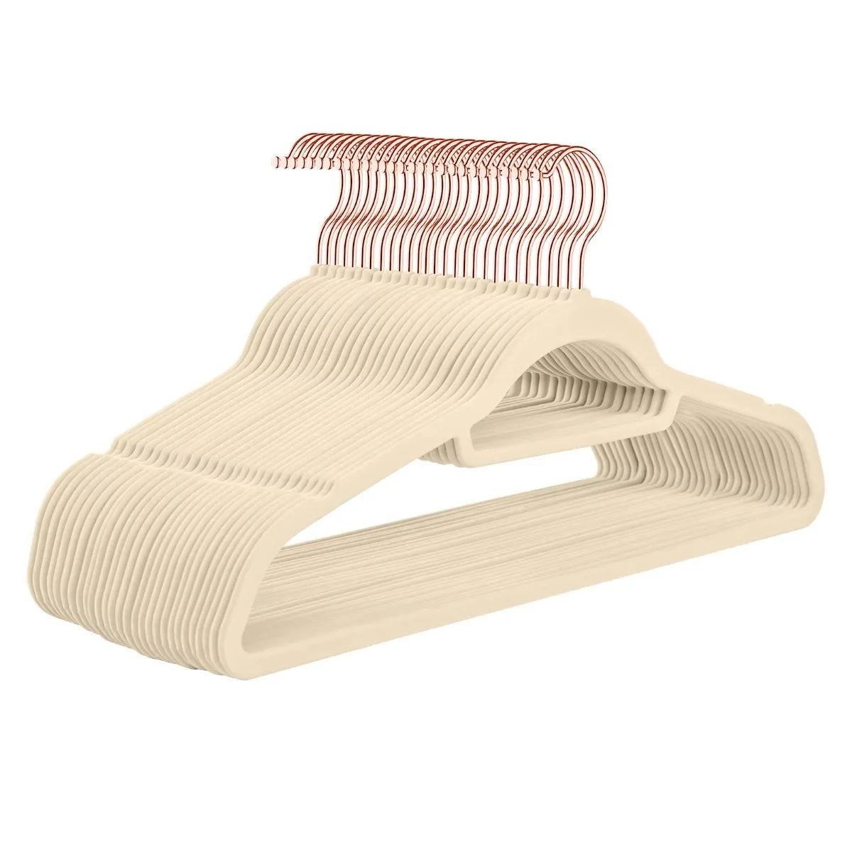 

Non-Slip Flocked Hangers – Seamless Velvet Coat Hangers, 10-Pack for Blouses, Dresses & Suits