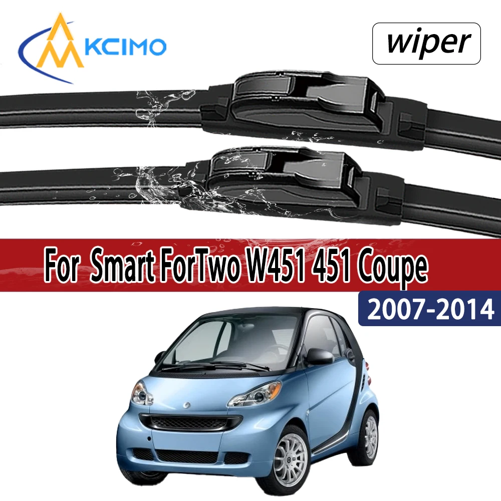 

For Smart ForTwo W451 451 Coupe 2007 - 2014 Front Windshield Wiper Blades 2pcs Windscreen Window Accessories