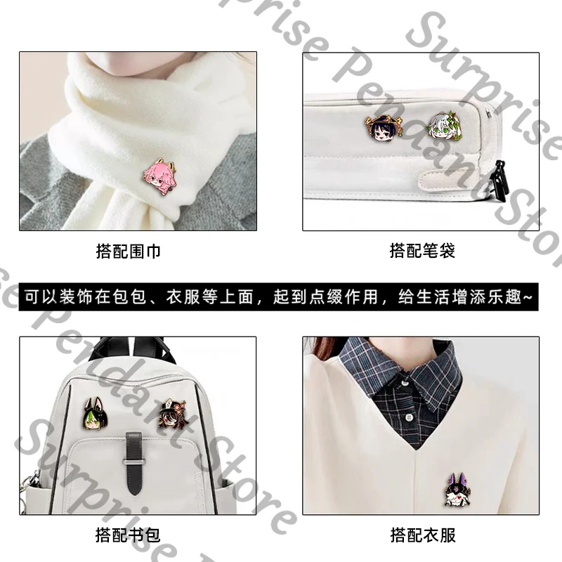 Genshin Impact Game Ambitus Yae Miko 시리즈 펜던트 배지 수제 모델 테마 선물 상자 높은 외관 수준